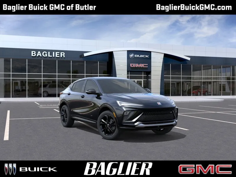 2026 Buick Envista Sport Touring in Ebony Twilight Metallic — front three-quarter view