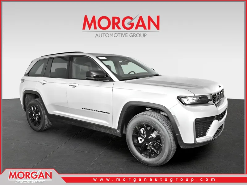 2026 Jeep Grand Cherokee Laredo in Black — front three-quarter view