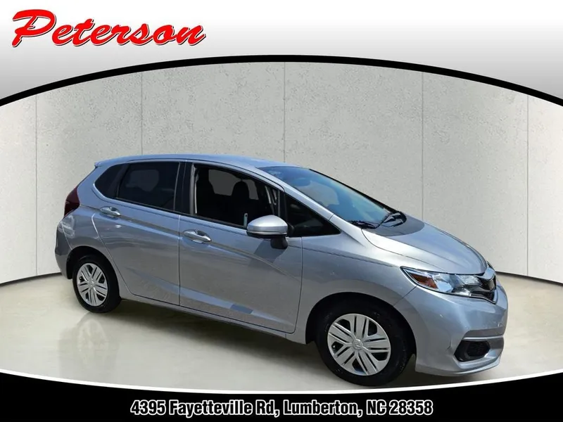 2020 Honda Fit LX in Silver — front three-quarter view