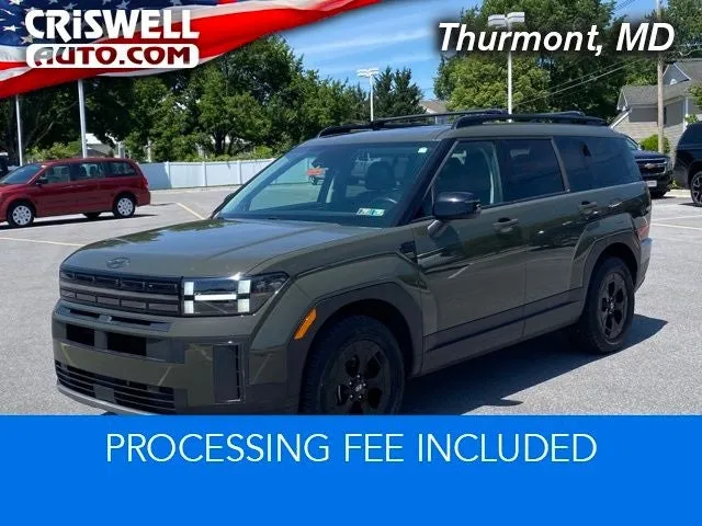 2024 Hyundai Santa Fe XRT in Rockwood Green — front three-quarter view