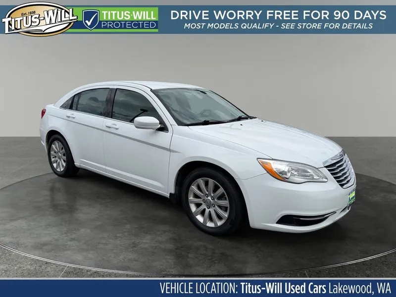 2014 Chrysler 200 Touring in Bright White Clearcoat — front three-quarter view