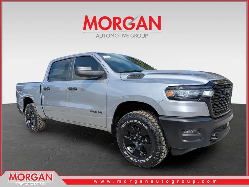 2026 Ram 1500 Warlock in Silver — front three-quarter view