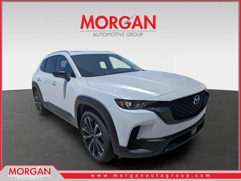 2026 Mazda CX-50 2.5 S Premium in Wind Chill Pearl — front three-quarter view