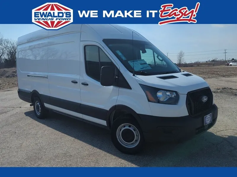 2026 Ford Transit-350 Base in Oxford White — front three-quarter view