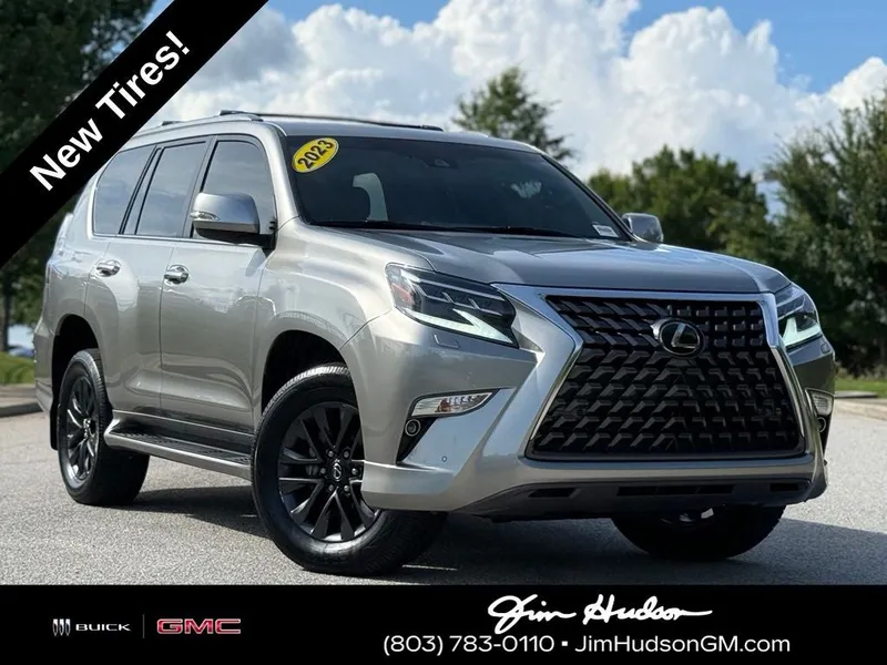 2023 Lexus GX 460 in Silver — front three-quarter view