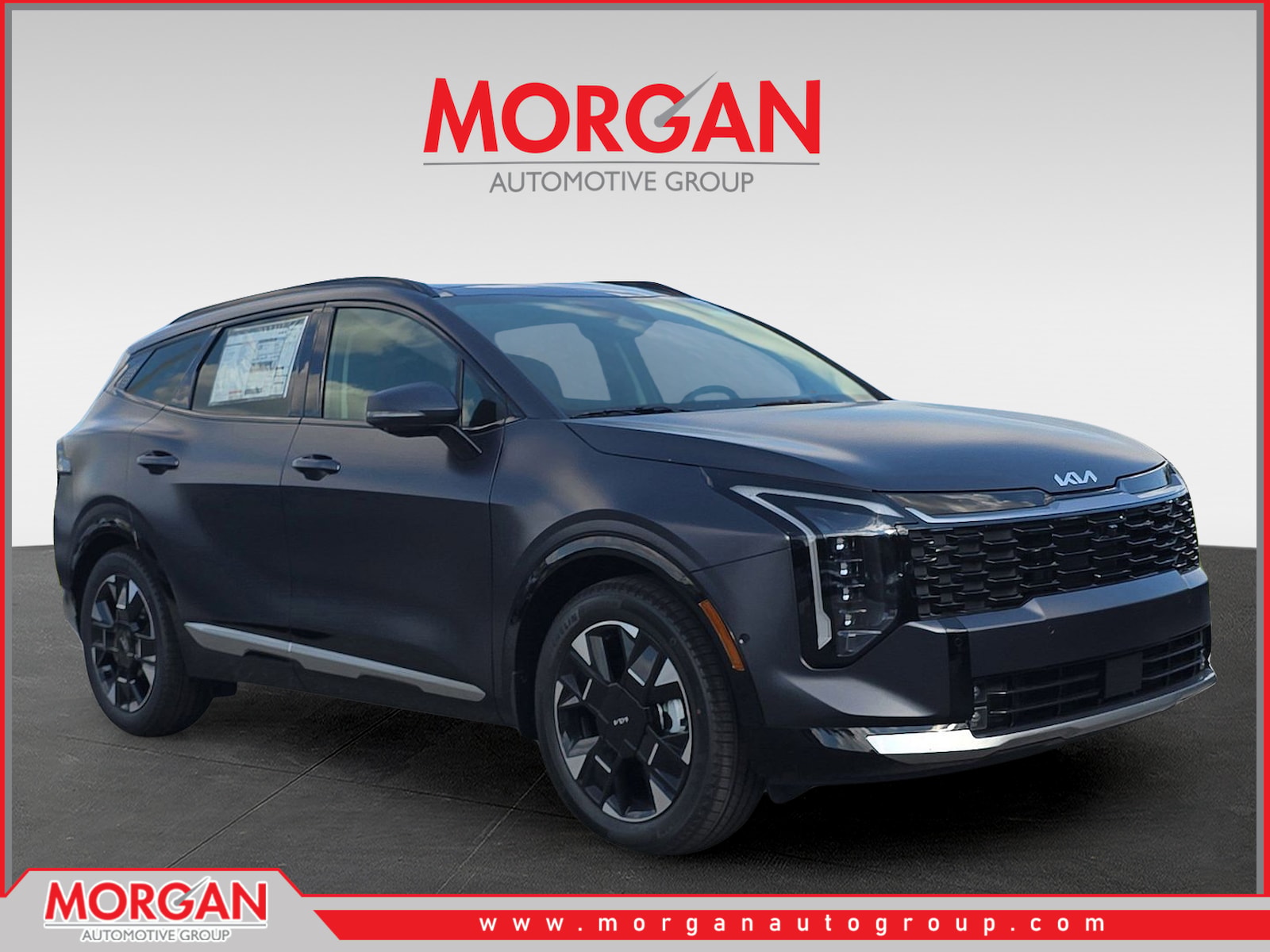 2026 Kia Sportage SX-Prestige in Panthera Metal Matte — front three-quarter view