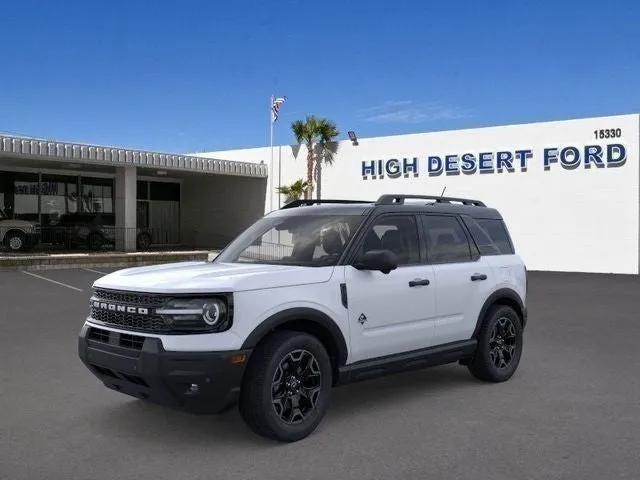2026 Ford Bronco Sport Outer Banks in White Metallic — front three-quarter view