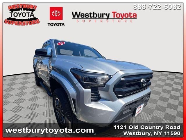 2026 Toyota Tacoma SR in Celestial Silver Metallic — front three-quarter view