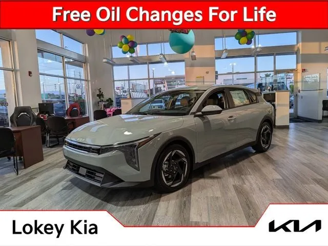 2026 Kia K4 EX in Morning Haze — front three-quarter view