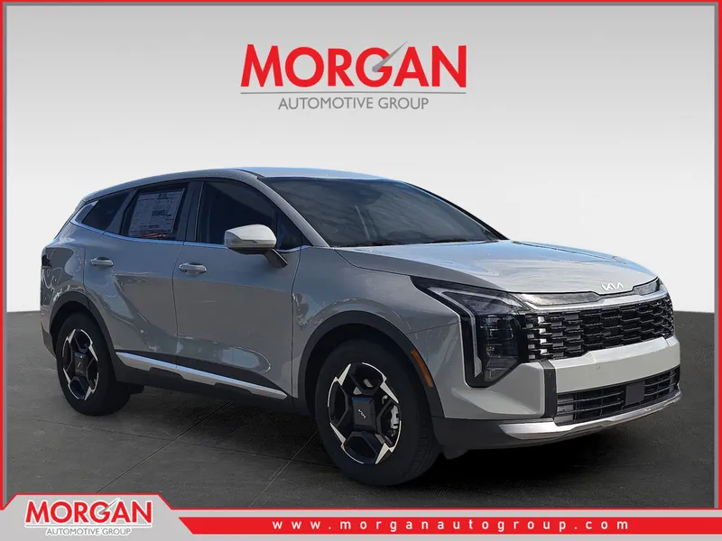 2026 Kia Sportage EX in Wolf Gray — front three-quarter view
