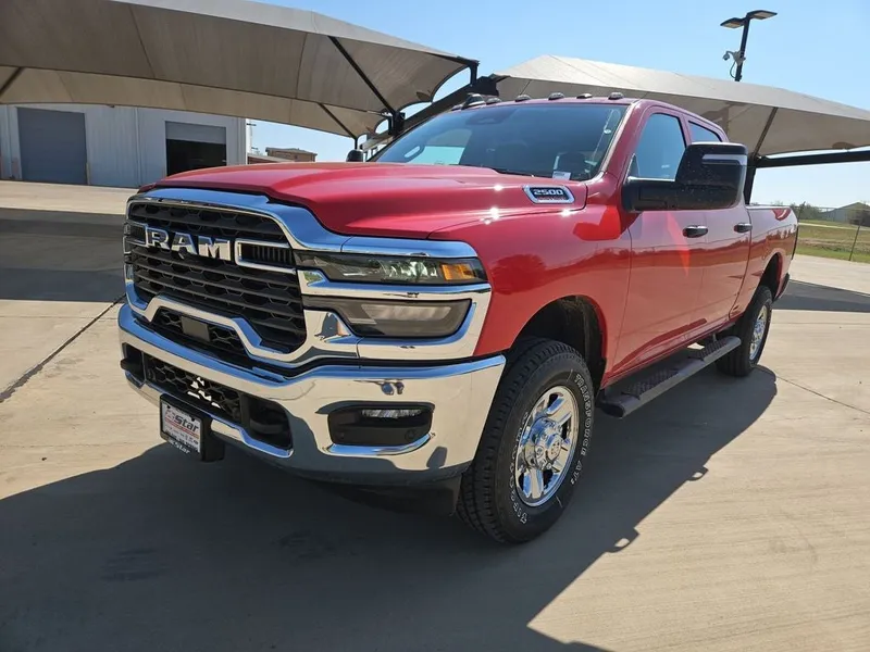 2026 RAM 2500 Tradesman in Flame Red Clearcoat — front three-quarter view