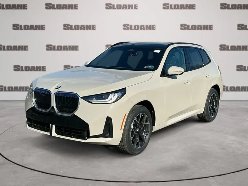 2026 BMW X3 30 xDrive in Dune Grey Metallic — front three-quarter view