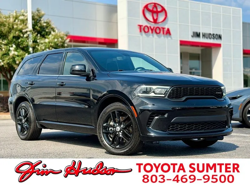 2023 Dodge Durango GT in Black Clearcoat — front three-quarter view