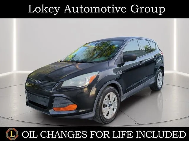 2016 Ford Escape S in Shadow Black — front three-quarter view