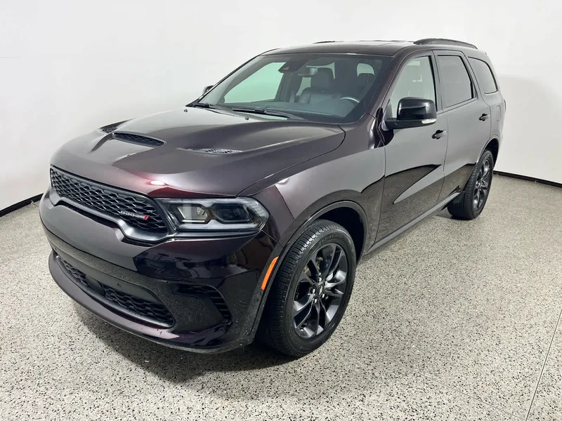 2025 Dodge Durango GT Plus in Red Oxide — front three-quarter view