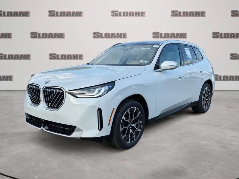 2026 BMW X3 30 xDrive in White Metallic — front three-quarter view