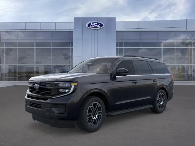 2026 Ford Expedition in Agate Black — front three-quarter view