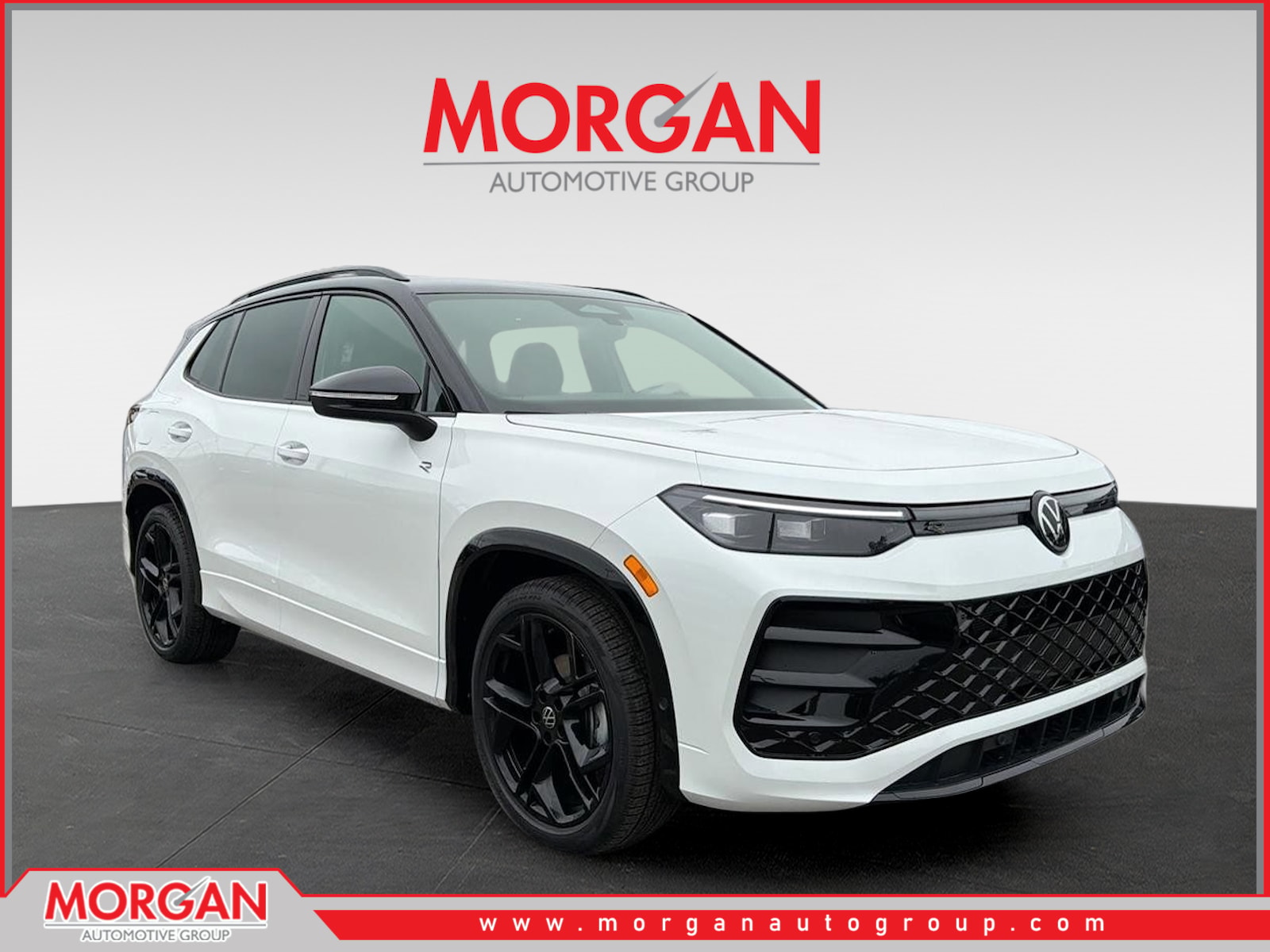 2026 Volkswagen Tiguan SE R-Line Black in Opal — front three-quarter view
