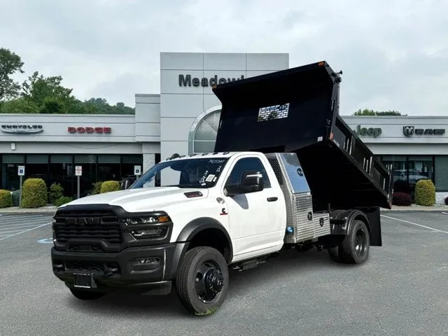 2025 RAM 5500 Chassis Cab Tradesman in Bright White Clearcoat — front three-quarter view