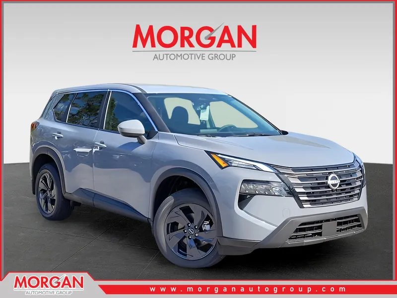 2026 Nissan Rogue SV in Gray — front three-quarter view