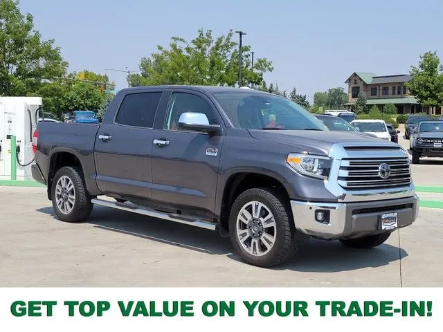 2020 Toyota Tundra 1794 in Magnetic Gray Metallic — front three-quarter view