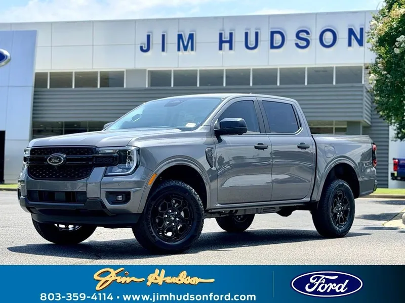 2026 Ford Ranger XLT in Gray Metallic — front three-quarter view