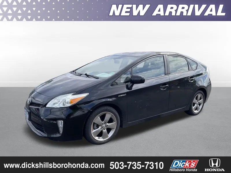 2013 Toyota Prius One in Black — front three-quarter view