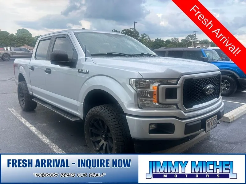 2018 Ford F-150 XL in Ingot Silver — front three-quarter view