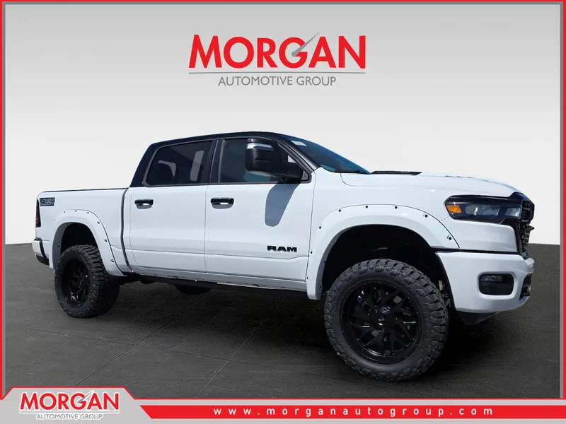 2026 Ram 1500 Big Horn/Lone Star in White — front three-quarter view