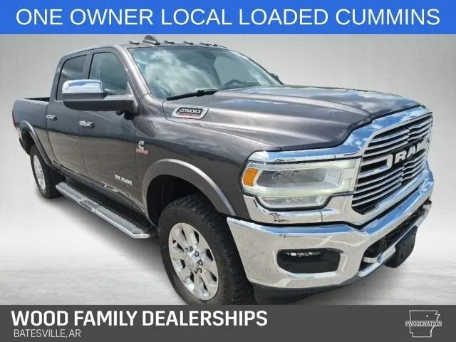 2021 RAM 2500 Laramie in Gray — front three-quarter view