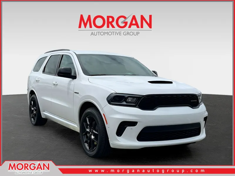 2026 Dodge Durango GT HEMI V8 in White — front three-quarter view