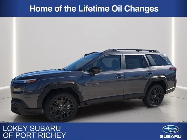 2026 Subaru Outback Limited XT in Magnetite Gray Metallic — front three-quarter view