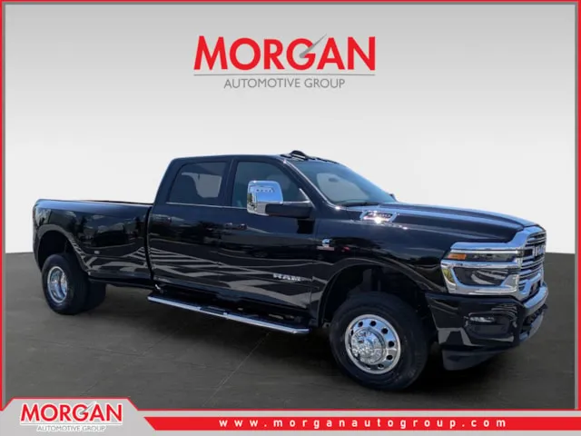 2026 Ram 3500 Laramie in Black — front three-quarter view
