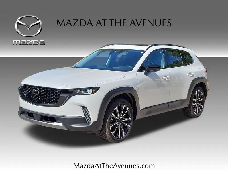 2026 Mazda CX-50 2.5 Turbo in Beige — front three-quarter view