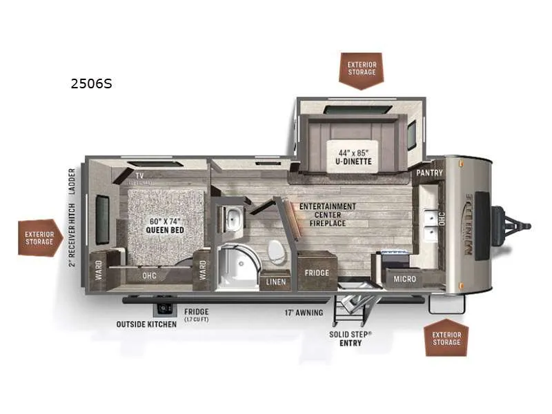 2021 Rockwood Mini Lite 2506S — front three-quarter view