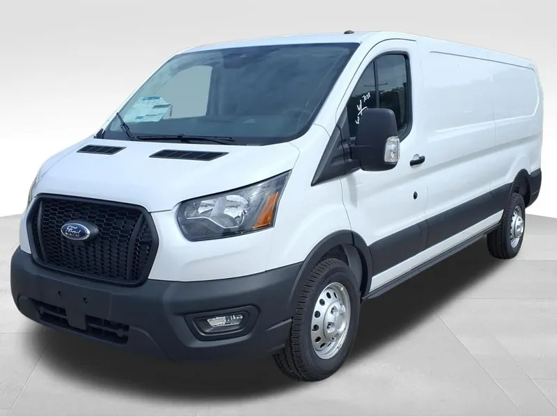 2025 Ford Transit-350 Base in Oxford White — front three-quarter view