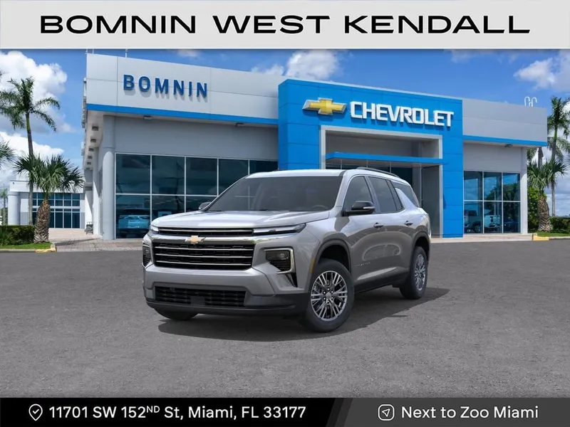 2026 Chevrolet Traverse LT in Sterling Gray Metallic — front three-quarter view