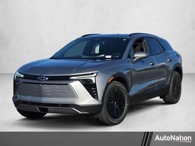 2026 Chevrolet Blazer EV LT in Sterling Gray Metallic — front three-quarter view