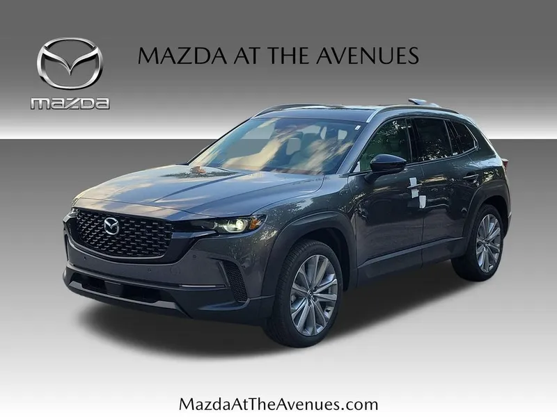 2026 Mazda CX-50 2.5 S Premium in Gray — front three-quarter view