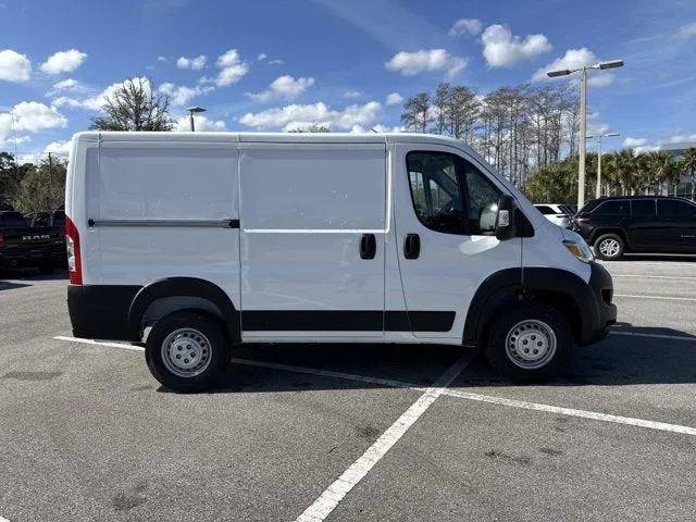 2026 RAM ProMaster Cargo Van Tradesman in Bright White Clearcoat — front three-quarter view