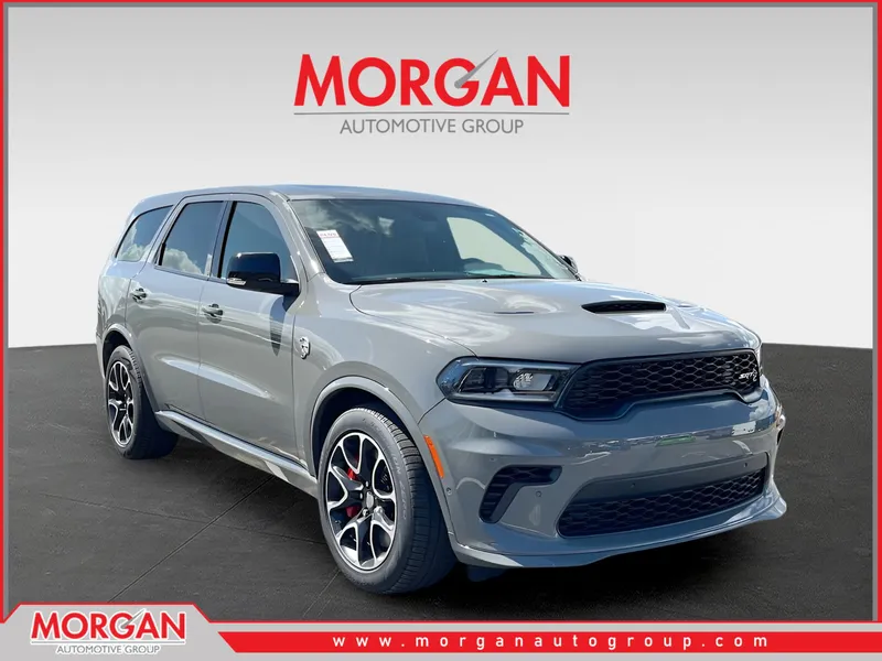 2026 Dodge Durango SRT Hellcat in Gray — front three-quarter view