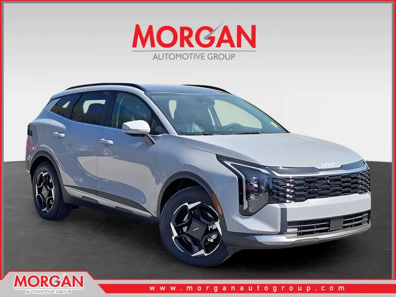 2026 Kia Sportage EX in Gray — front three-quarter view
