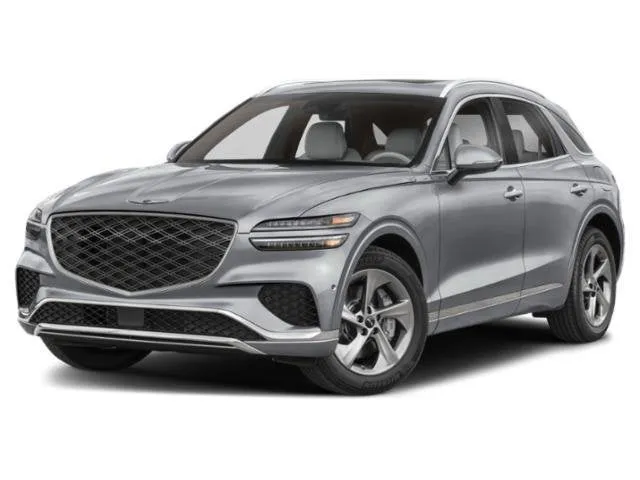 2026 Genesis GV70 2.5T ADVANCED in Ceres Blue — front three-quarter view
