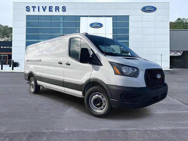2026 Ford Transit Commercial Cargo Van in Oxford White — front three-quarter view