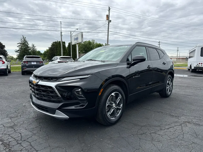 2025 Chevrolet Blazer 2LT in Black — front three-quarter view