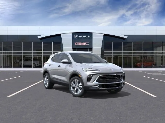 2026 Buick Encore GX Preferred in Moonstone Gray Metallic — front three-quarter view