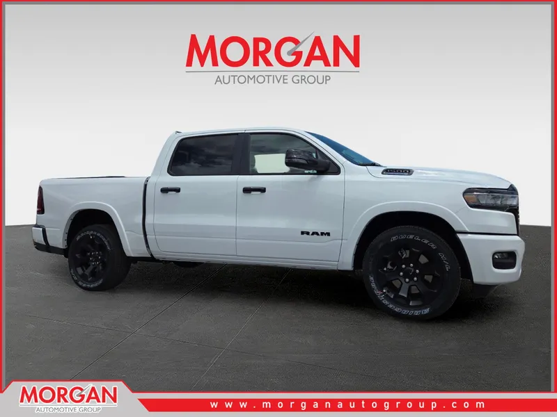 2026 Ram 1500 Big Horn/Lone Star in White — front three-quarter view