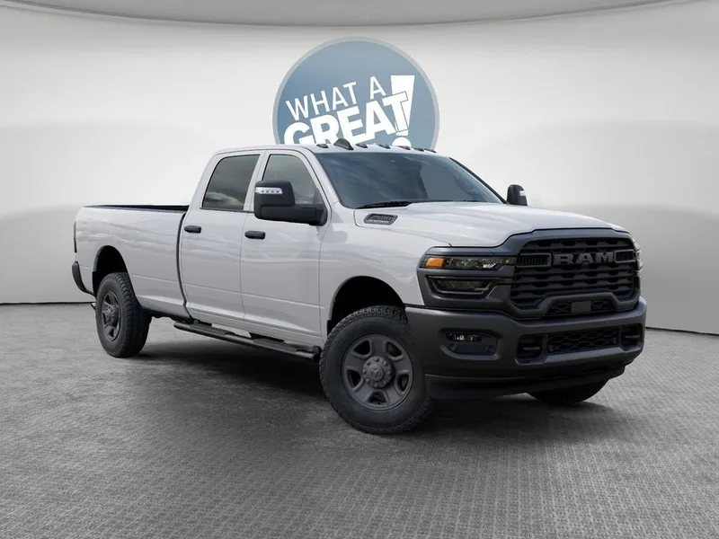 2026 RAM 2500 Tradesman in Bright White Clear-Coat Exterior Paint — front three-quarter view
