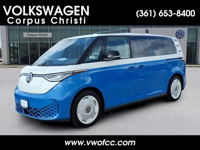 2025 Volkswagen ID. Buzz 1ST EDITION in Blue — front three-quarter view
