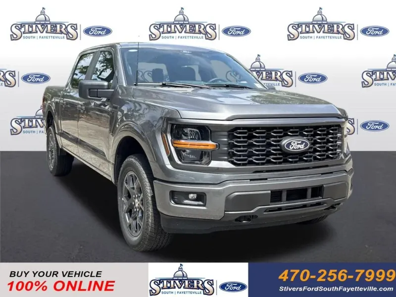2026 Ford F-150 STX in Gray — front three-quarter view